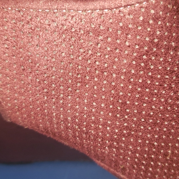 Burgundy wedge heel - Picture 4 of 6